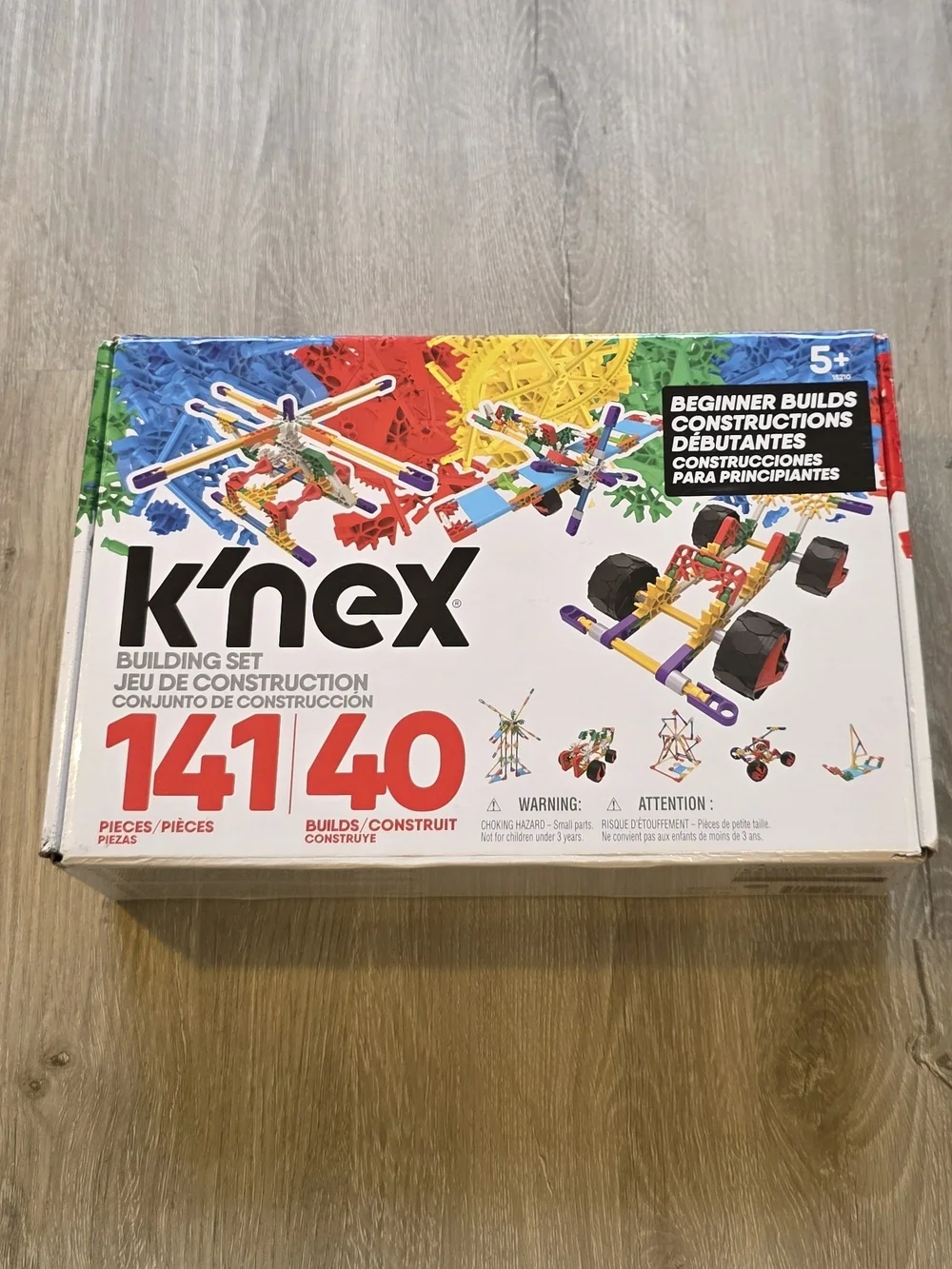 New Unopened KNEX 141pc  Model Building Set, Educational Toy 40 different Builds